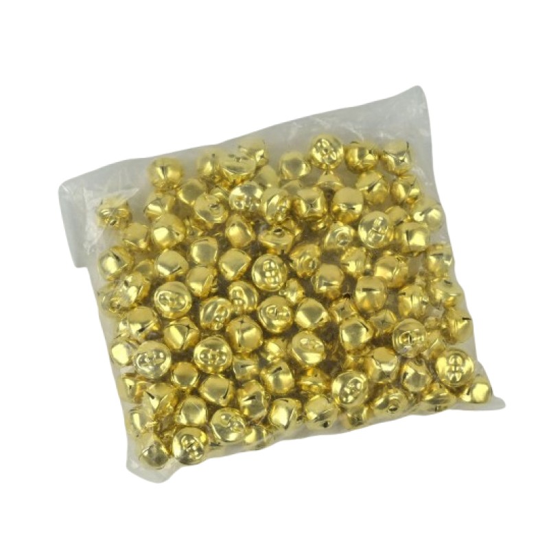 Metallglöckchen 16mm 10 Stück gold zum Basteln und Verzieren